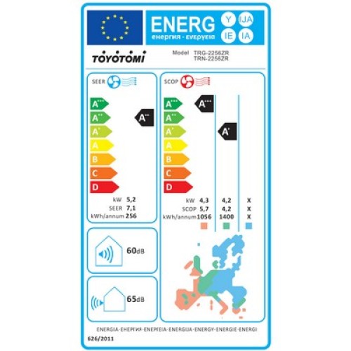 ΚΛΙΜΑΤΙΣΤΙΚΟ TOYOTOMI TRN/TRG-2256ZR R32 IZURU ECO II INVERTER 18000BTU WIFI